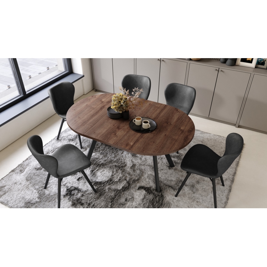 ARTUR Dining Table - Oak/Black