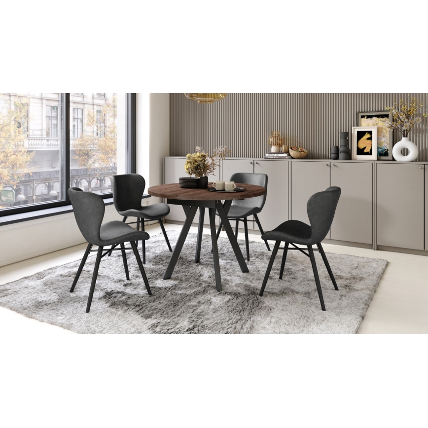 ARTUR Dining Table - Oak/Black