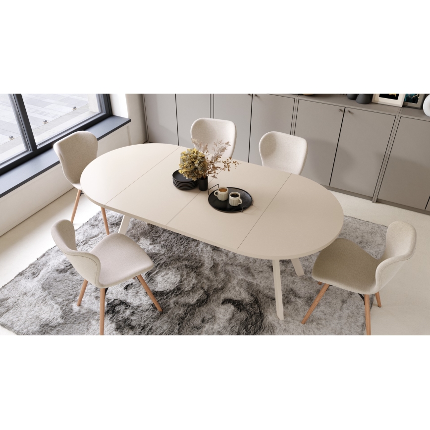 ARTUR Extendable Dining Table – Beige