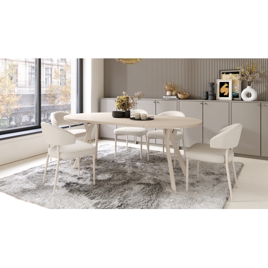 ARTUR Extendable Dining Table – Beige