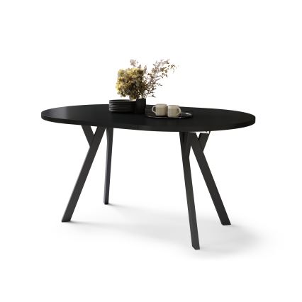 ARTUR Extendable Dining Table, Black