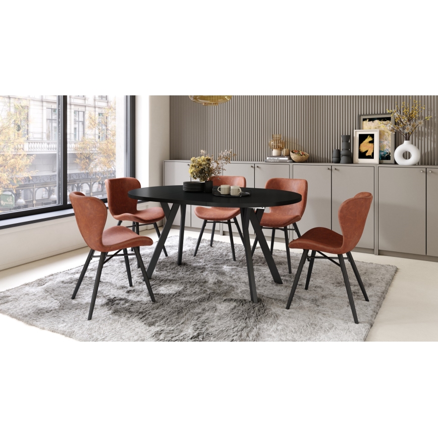 ARTUR Extendable Dining Table, Black
