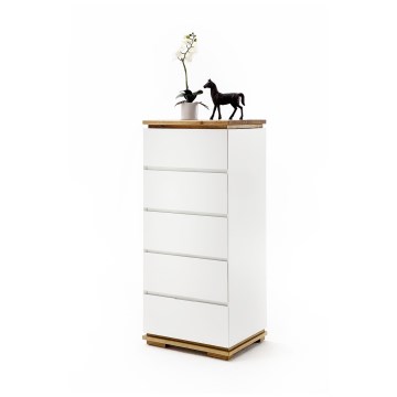 ARVI Chest of Drawers, White/Oak