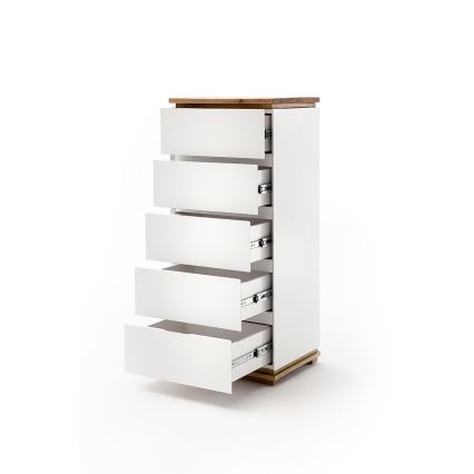ARVI Chest of Drawers, White/Oak