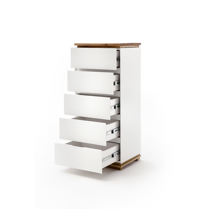ARVI Chest of Drawers, White/Oak