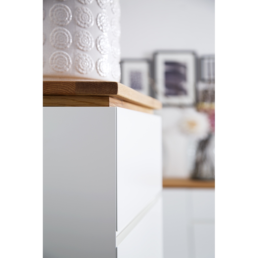 ARVI Chest of Drawers, White/Oak