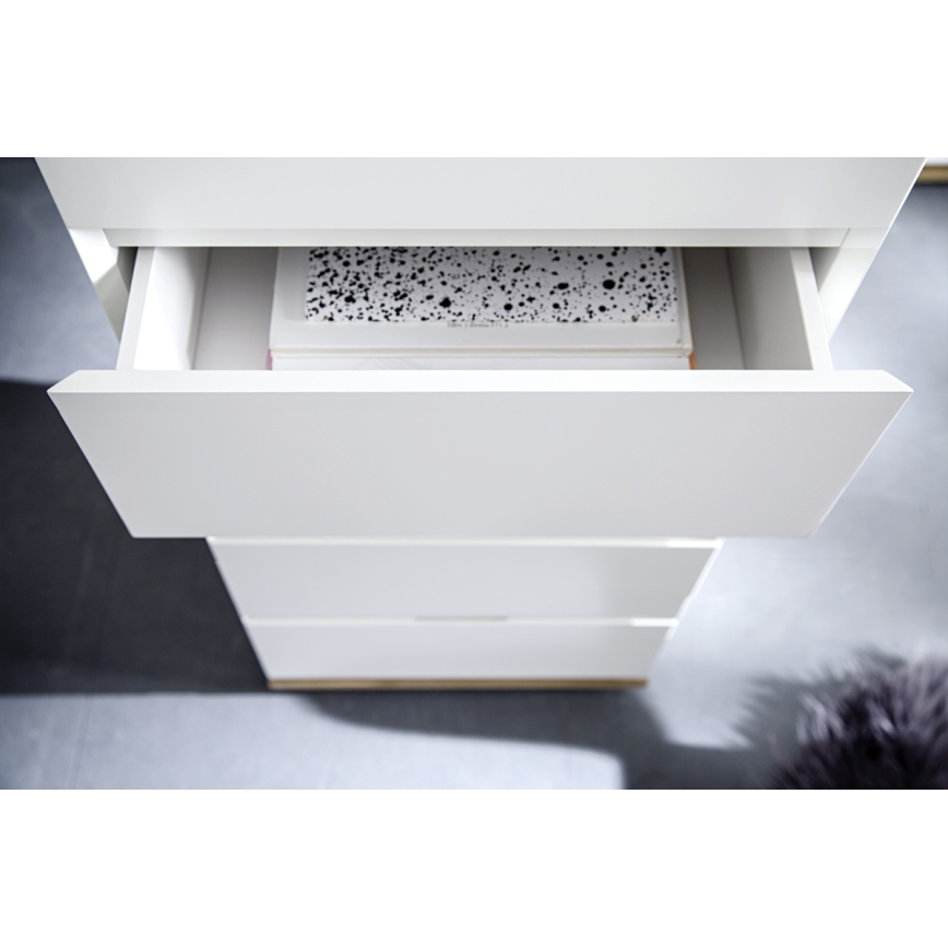 ARVI Chest of Drawers, White/Oak