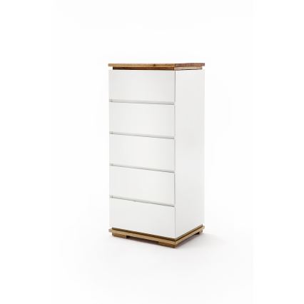 ARVI Chest of Drawers, White/Oak