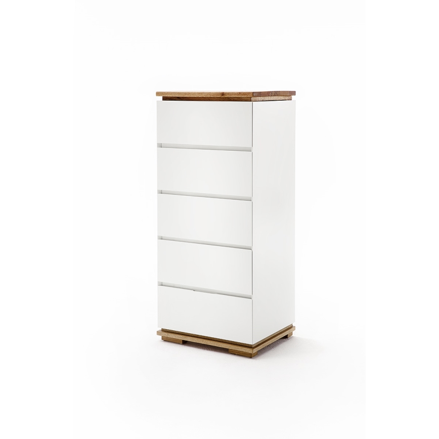 ARVI Chest of Drawers, White/Oak