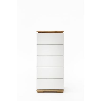 ARVI Chest of Drawers, White/Oak