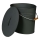 Ash bucket with a lid 24 l anthracite