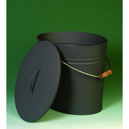 Ash bucket with a lid 24 l anthracite