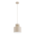 ASLI Cable Pendant Light 1xE27/15W/230V Beige