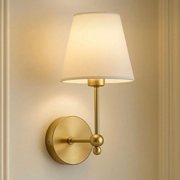 ASPARAGUS Wall Lamp 1xE27/40W/230V, Gold/Cream