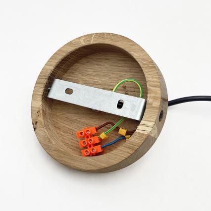 ASTA Corded Pendant Light 1x E27/60W, 230V, Ø 28 cm, Oak