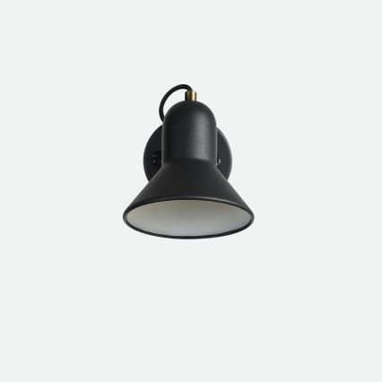 ASTAMA Wall-mounted Spotlight 1xE27/40W/230V, Black/Brass