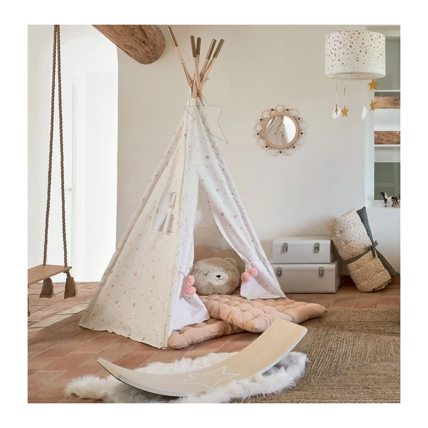 Atmosphera - CAMPAIN Children's Wall Mirror, diameter 38 cm, Rattan