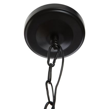 Atmosphera - Chandelier on a chain BASALT 1xE27/25W/230V black