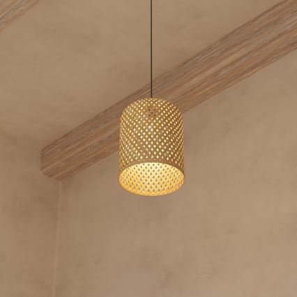 Atmosphera - Chandelier on a string ALI 1xE27/40W/230V bamboo