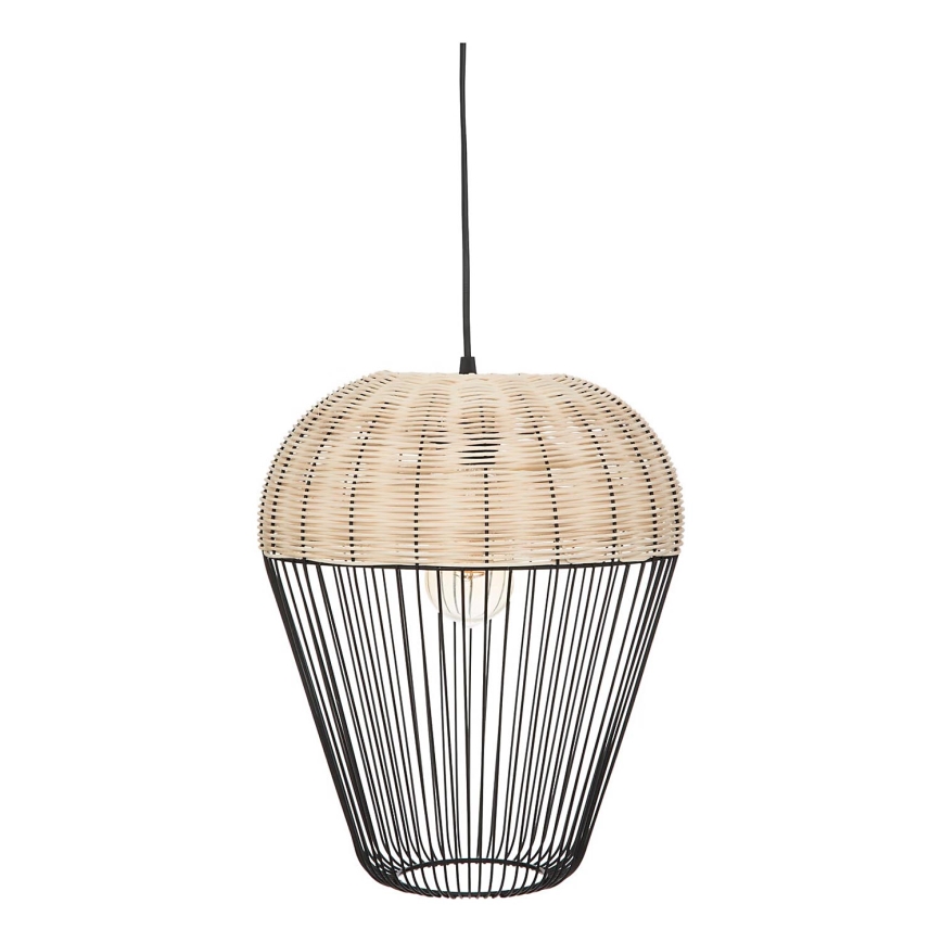 Atmosphera - Chandelier on a string ANEA 1xE27/40W/230V rattan