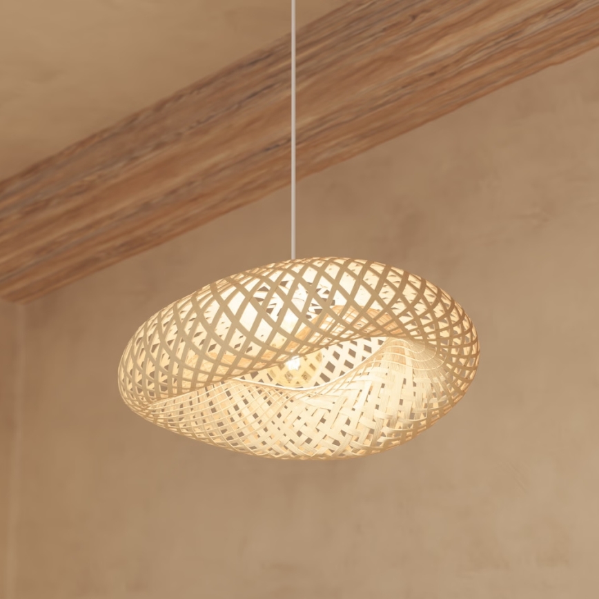 Atmosphera - Chandelier on a string BEDDY 1xE27/40W/230V bamboo