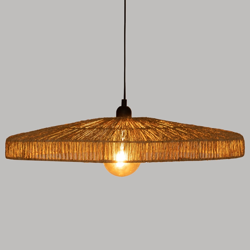 Atmosphera - Chandelier on a string BELLAMY 1xE27/40W/230V jute
