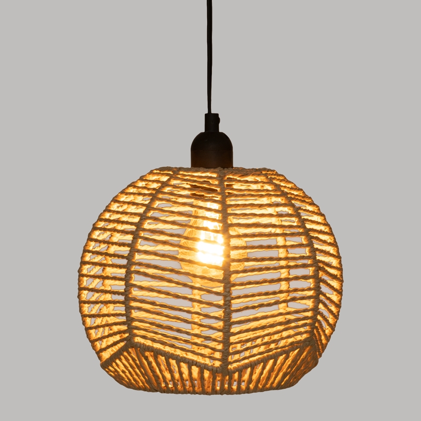 Atmosphera - Chandelier on a string CAREN 1xE27/40W/230V jute