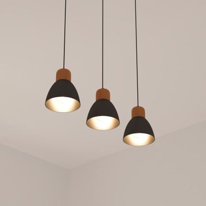 Atmosphera - Chandelier on a string DESY 1xE27/40W/230V pine