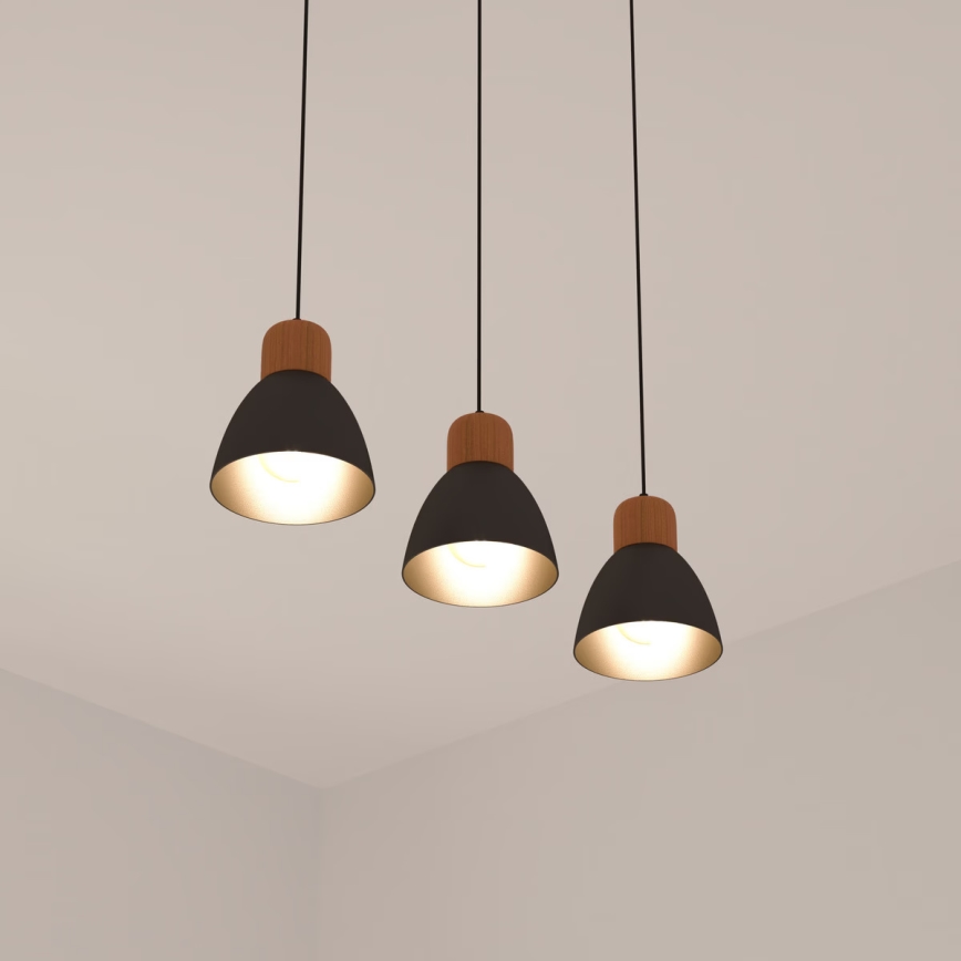 Atmosphera - Chandelier on a string DESY 1xE27/40W/230V pine