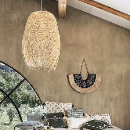 Atmosphera - Chandelier on a string ELIS 1xE27/40W/230V bamboo