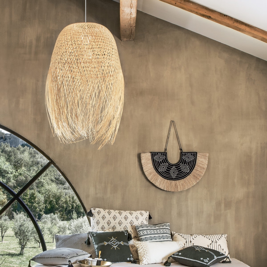 Atmosphera - Chandelier on a string ELIS 1xE27/40W/230V bamboo