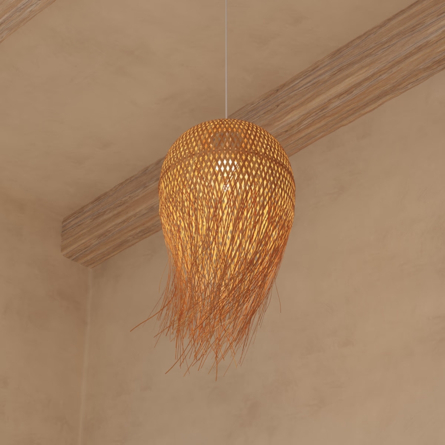 Atmosphera - Chandelier on a string ELIS 1xE27/40W/230V bamboo