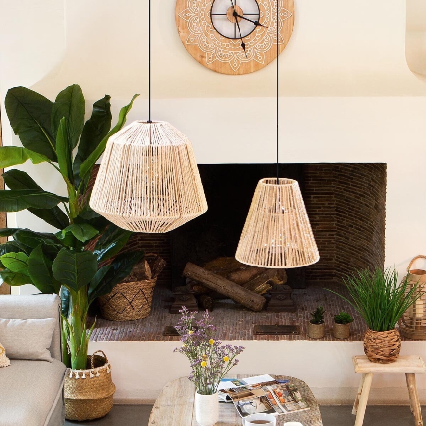 Atmosphera - Chandelier on a string GIADA 1xE27/40W/230V jute