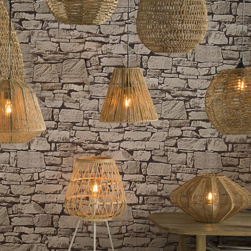 Atmosphera - Chandelier on a string GIADA 1xE27/40W/230V jute