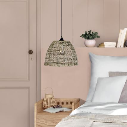 Atmosphera - Chandelier on a string JADA 1xE27/40W/230V rattan