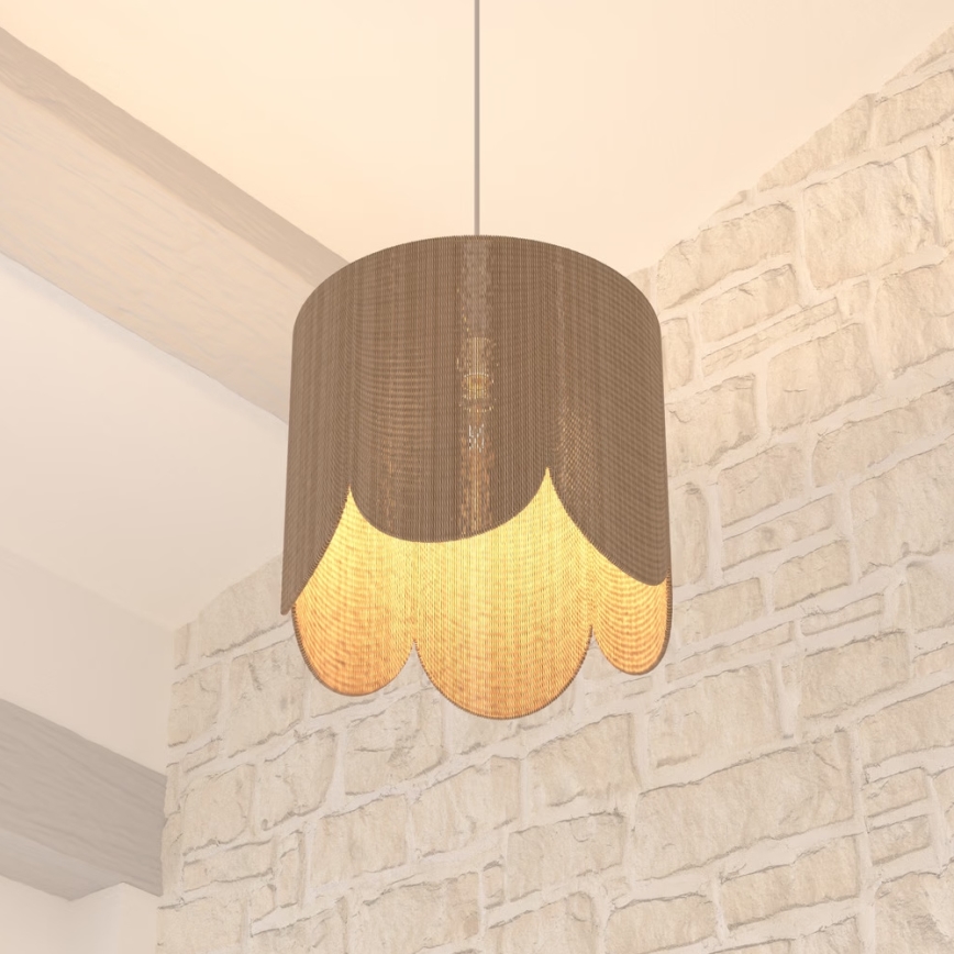 Atmosphera - Chandelier on a string JANICE 1xE27/40W/230V jute