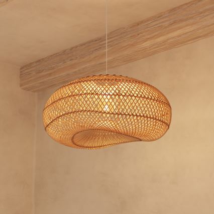 Atmosphera - Chandelier on a string JENY 1xE27/40W/230V rattan