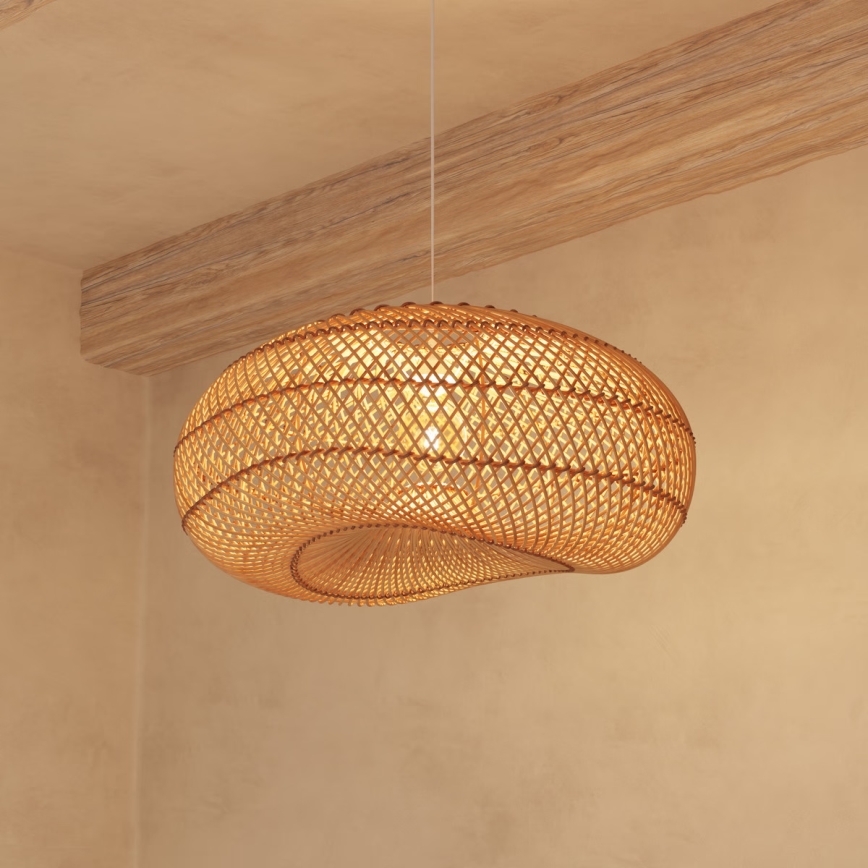 Atmosphera - Chandelier on a string JENY 1xE27/40W/230V rattan