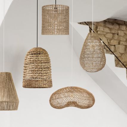 Atmosphera - Chandelier on a string JENY 1xE27/40W/230V rattan