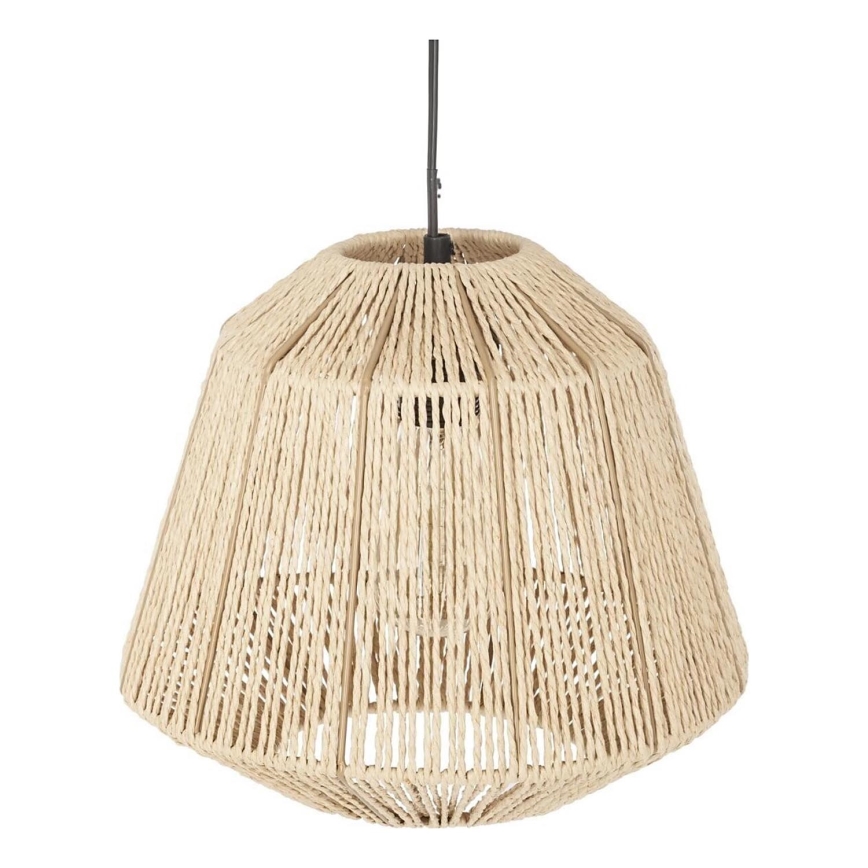 Atmosphera - Chandelier on a string JILY 1xE27/40W/230V jute beige