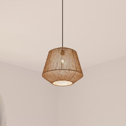 Atmosphera - Chandelier on a string JILY 1xE27/40W/230V jute beige