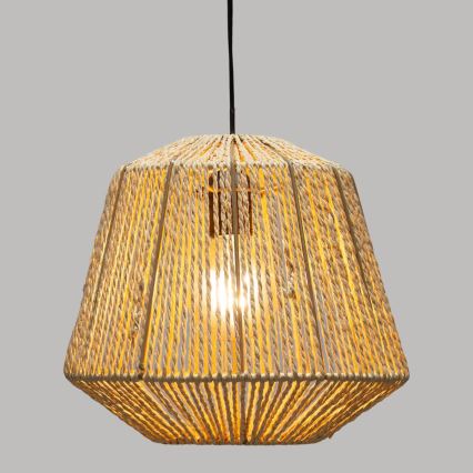 Atmosphera - Chandelier on a string JILY 1xE27/40W/230V jute beige