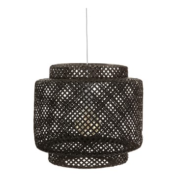 Atmosphera - Chandelier on a string LIBY 1xE27/40W/230V bamboo/black