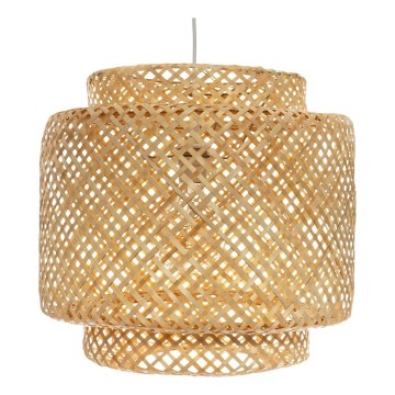 Atmosphera - Chandelier on a string LIBY 1xE27/40W/230V bamboo