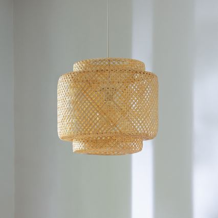 Atmosphera - Chandelier on a string LIBY 1xE27/40W/230V bamboo