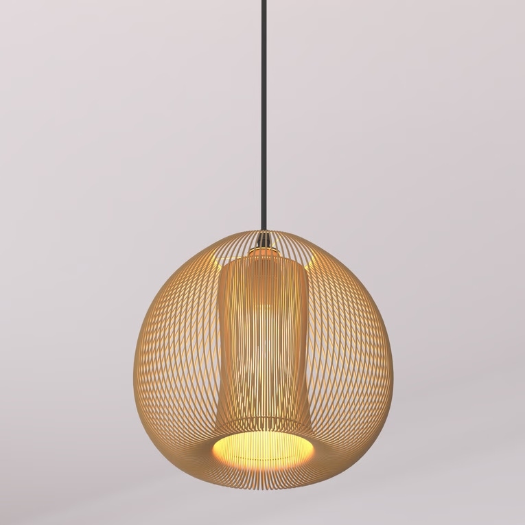 Atmosphera - Chandelier on a string NODA 1xE27/40W/230V copper