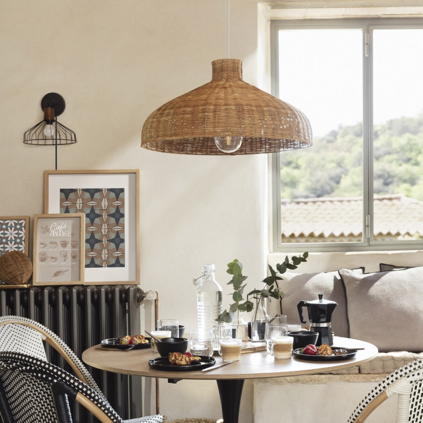 Atmosphera - Chandelier on a string ORI 1xE27/40W/230V rattan