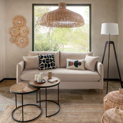 Atmosphera - Chandelier on a string ORI 1xE27/40W/230V rattan