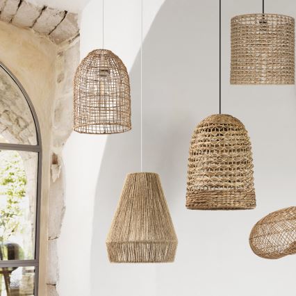 Atmosphera - Chandelier on a string PALM 1xE27/40W/230V jute