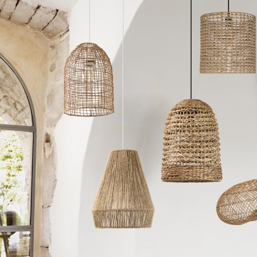 Atmosphera - Chandelier on a string PALM 1xE27/40W/230V jute